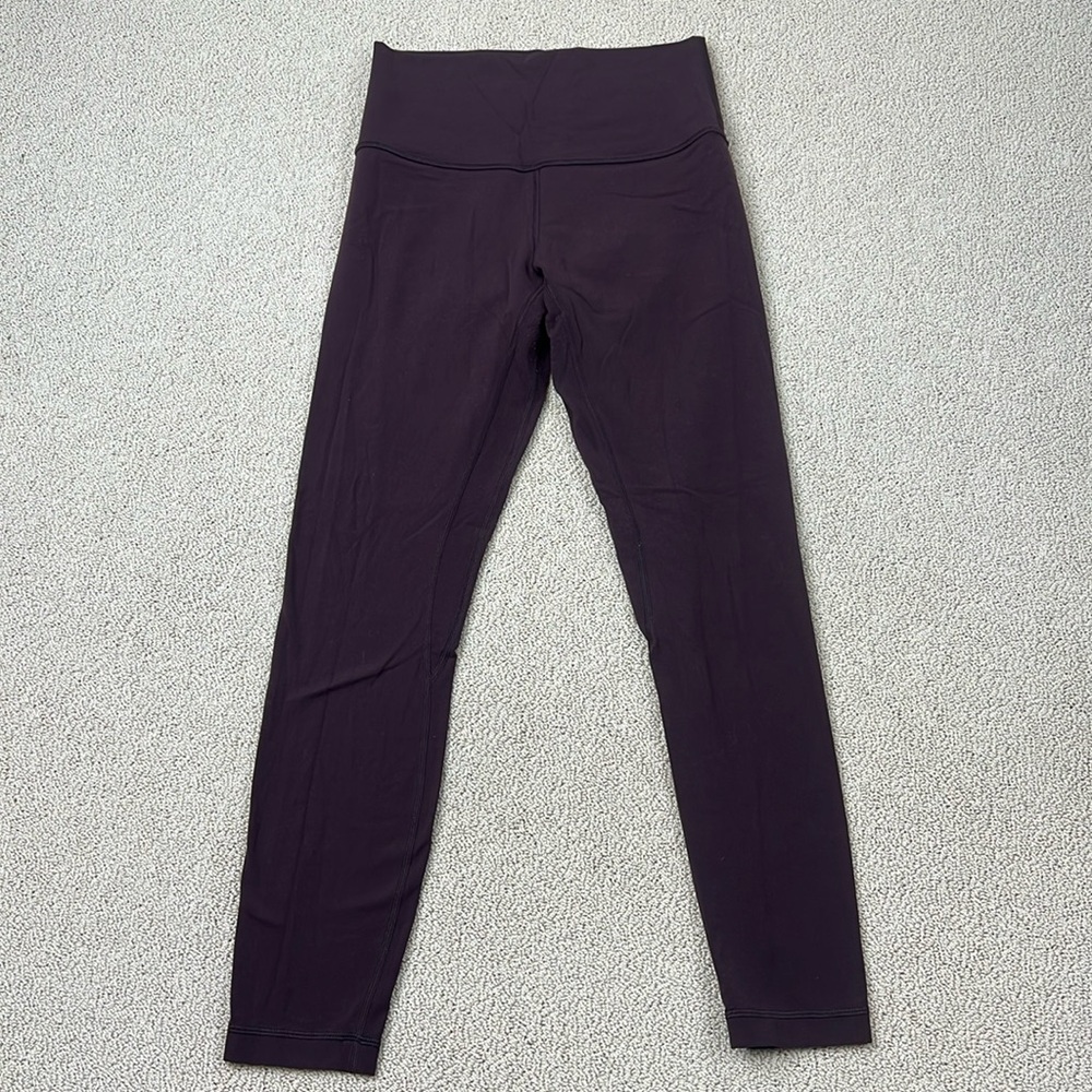 Lululemon Leggings Womens Size 6 Plum 26" Seam Workout Yoga Pants